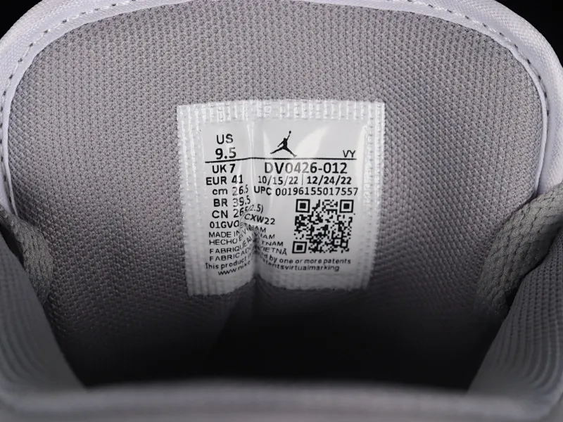 All categories Air Jordan Jordan series basketball shoes Air Jordan 1 Low Air Jordan 1 Low "Light Steel Grey" AJ1 Joe 1 white gray low-top cultural basketball shoes DV0426-012